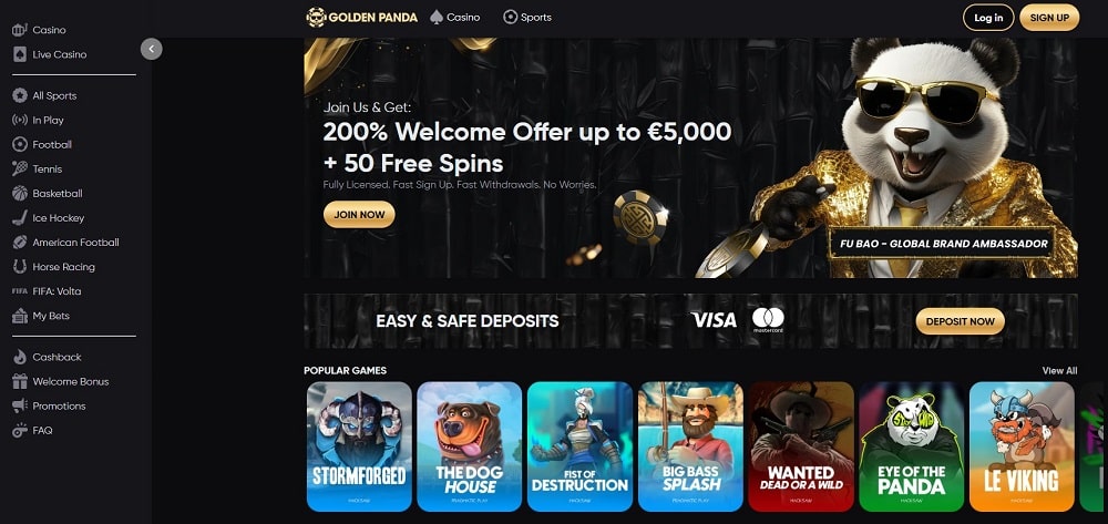 Golden Panda online casino – best Canada online casino for loyalty rewards and themed gameplay.